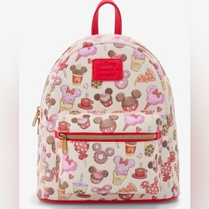 Loungefly Disney Mickey & Minnie Mouse Treats Mini Backpack New With Tags!